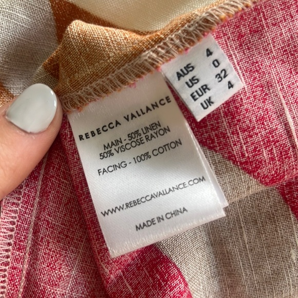 Rebecca Vallance Sangria Print One-Shouldered Midi Dress - Picture 4 of 6